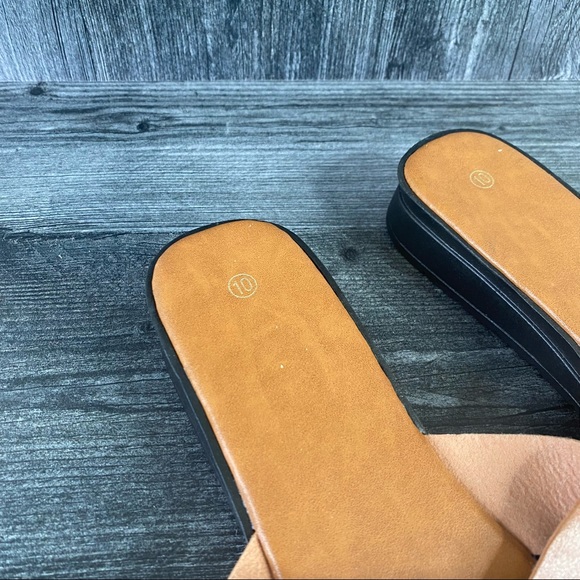 Collectionsetc charming tropical leaf wedge sandal - Picture 4 of 10